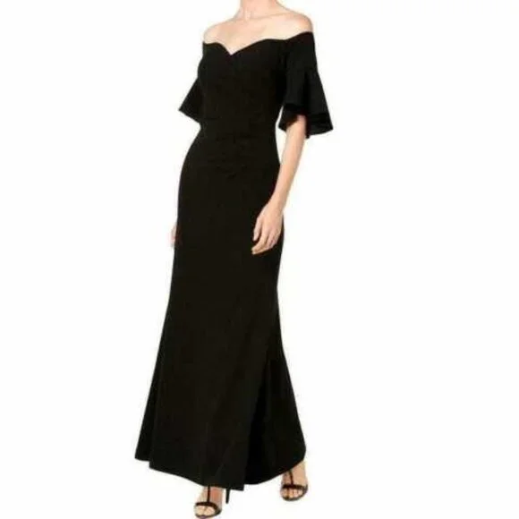 calvin klein black off the shoulder dress White / XL